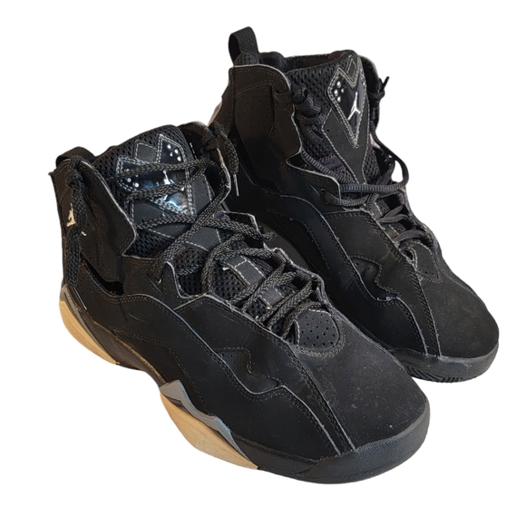 Jordan Other - Nike Air Jordan True Flight 343795-010 Black Basketball Shoes Sneakers Boys 7Y